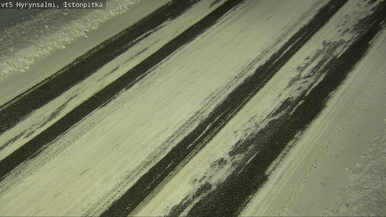 Weather Camera Image Väg 5 Hyrynsalmi, Istonpitkä, Hyrynsalmi, Kainuu