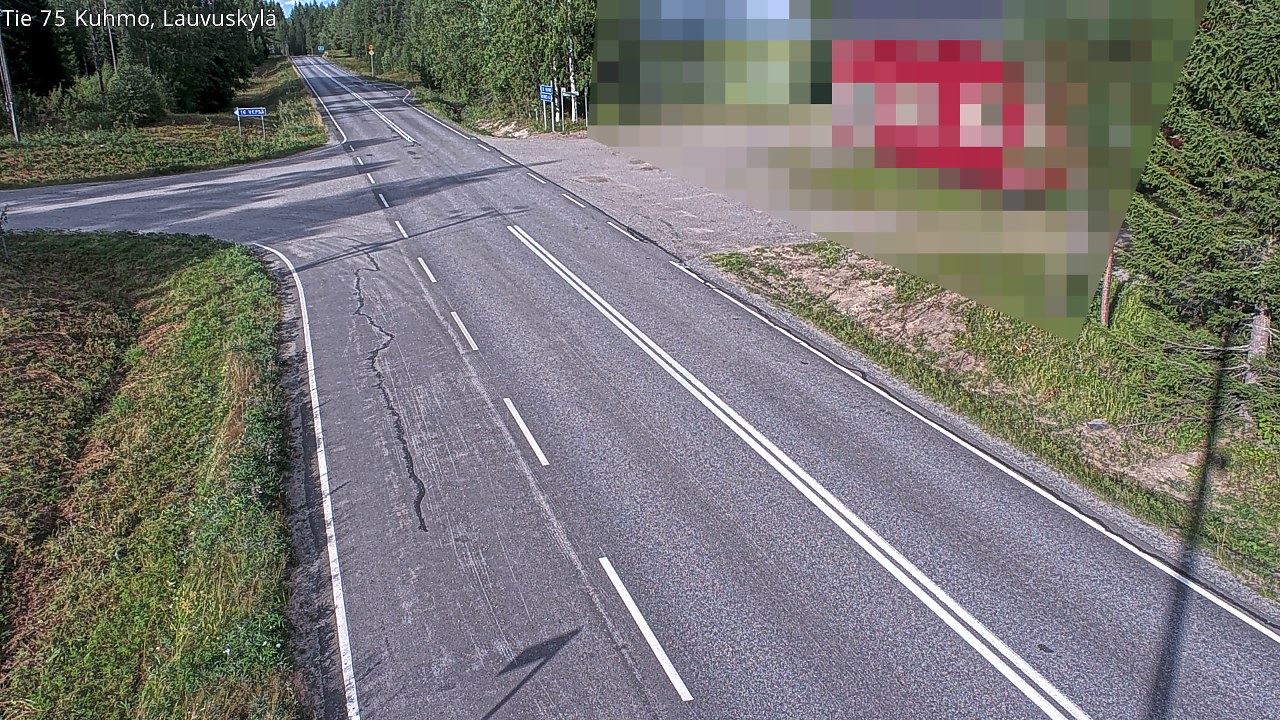 Kelikamerat Kuva Tie 75 Kuhmo, Lauvuskylä, Kuhmo, Kainuu