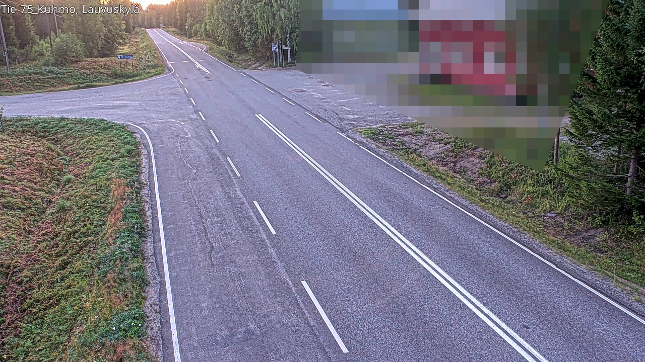 Kelikamerat Kuva Tie 75 Kuhmo, Lauvuskylä, Kuhmo, Kainuu