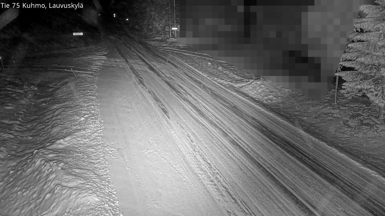 Weather Camera Image Road 75 Kuhmo, Lauvuskylä, Kuhmo, Kainuu
