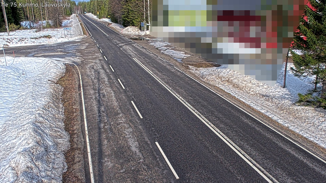 Kelikamerat Kuva Tie 75 Kuhmo, Lauvuskylä, Kuhmo, Kainuu