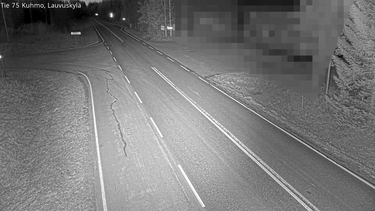 Weather Camera Image Road 75 Kuhmo, Lauvuskylä, Kuhmo, Kainuu