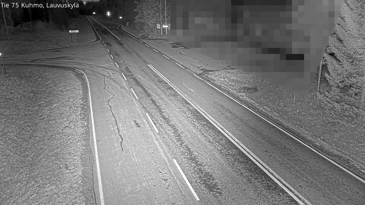 Weather Camera Image Väg 75 Kuhmo, Lauvuskylä, Kuhmo, Kainuu