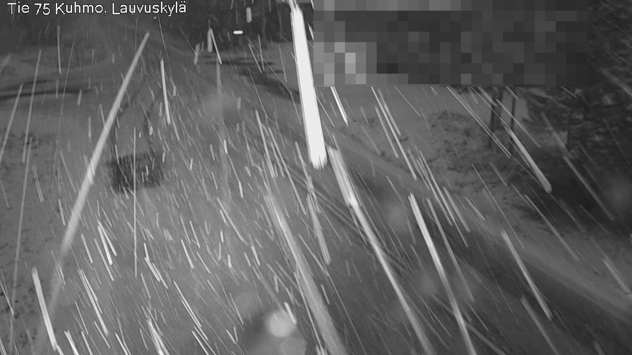 Weather Camera Image Väg 75 Kuhmo, Lauvuskylä, Kuhmo, Kainuu