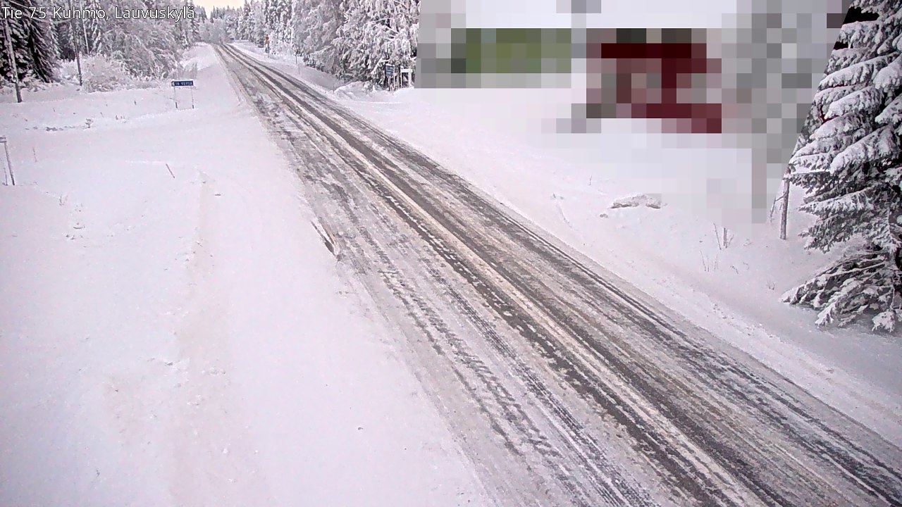 Weather Camera Image Road 75 Kuhmo, Lauvuskylä, Kuhmo, Kainuu