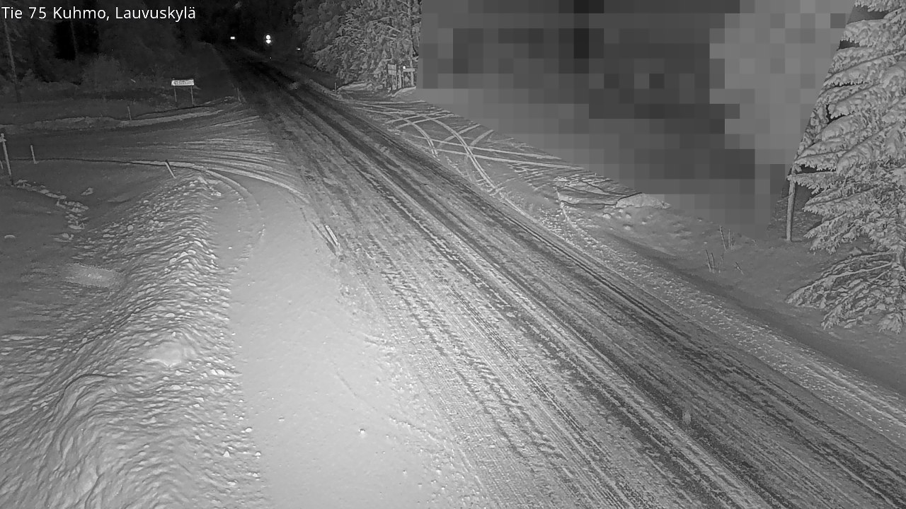 Weather Camera Image Road 75 Kuhmo, Lauvuskylä, Kuhmo, Kainuu