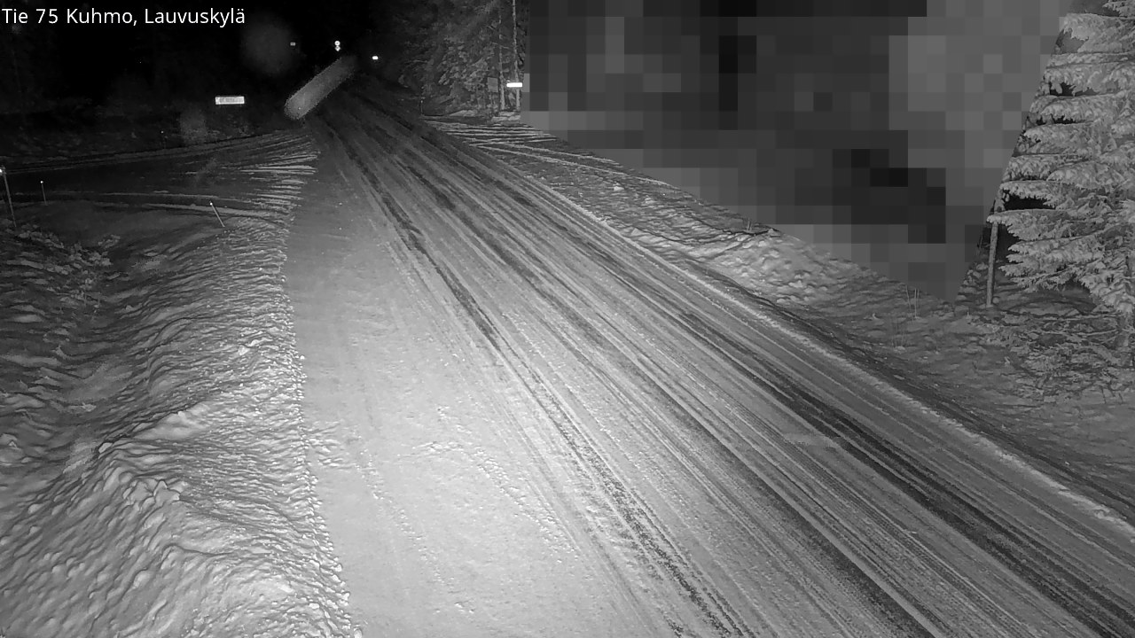 Weather Camera Image Road 75 Kuhmo, Lauvuskylä, Kuhmo, Kainuu