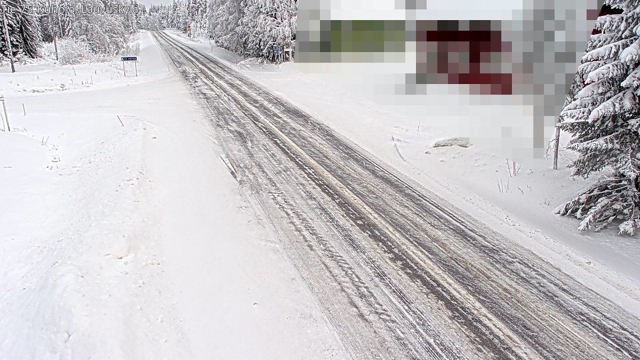 Weather Camera Image Road 75 Kuhmo, Lauvuskylä, Kuhmo, Kainuu