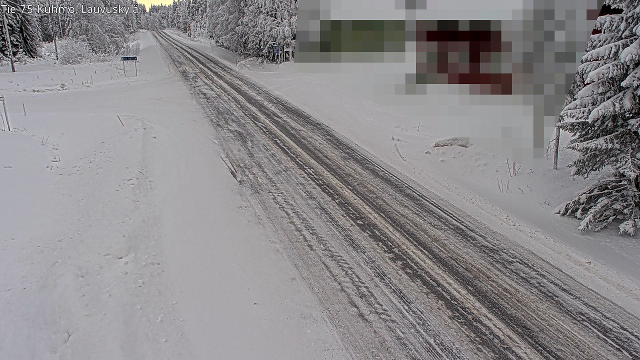 Weather Camera Image Road 75 Kuhmo, Lauvuskylä, Kuhmo, Kainuu