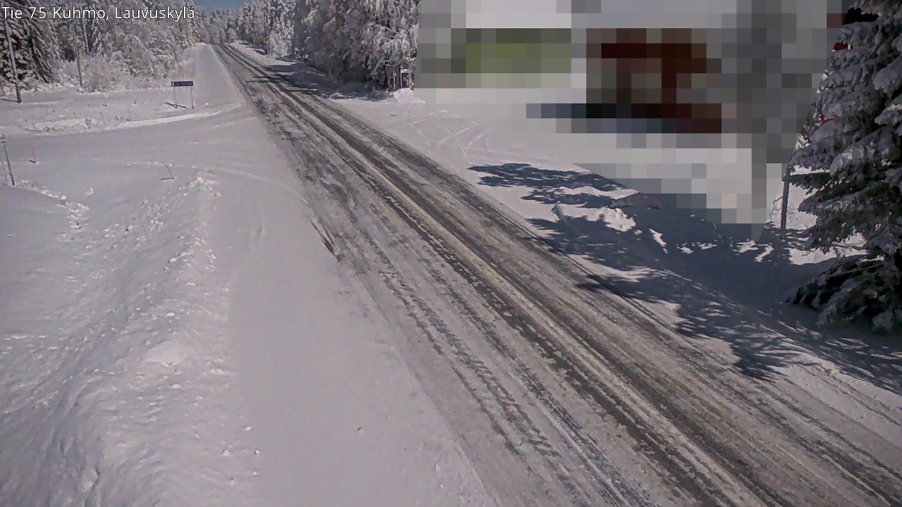 Weather Camera Image Road 75 Kuhmo, Lauvuskylä, Kuhmo, Kainuu