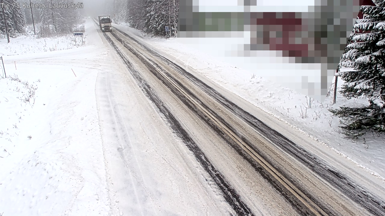 Weather Camera Image Road 75 Kuhmo, Lauvuskylä, Kuhmo, Kainuu