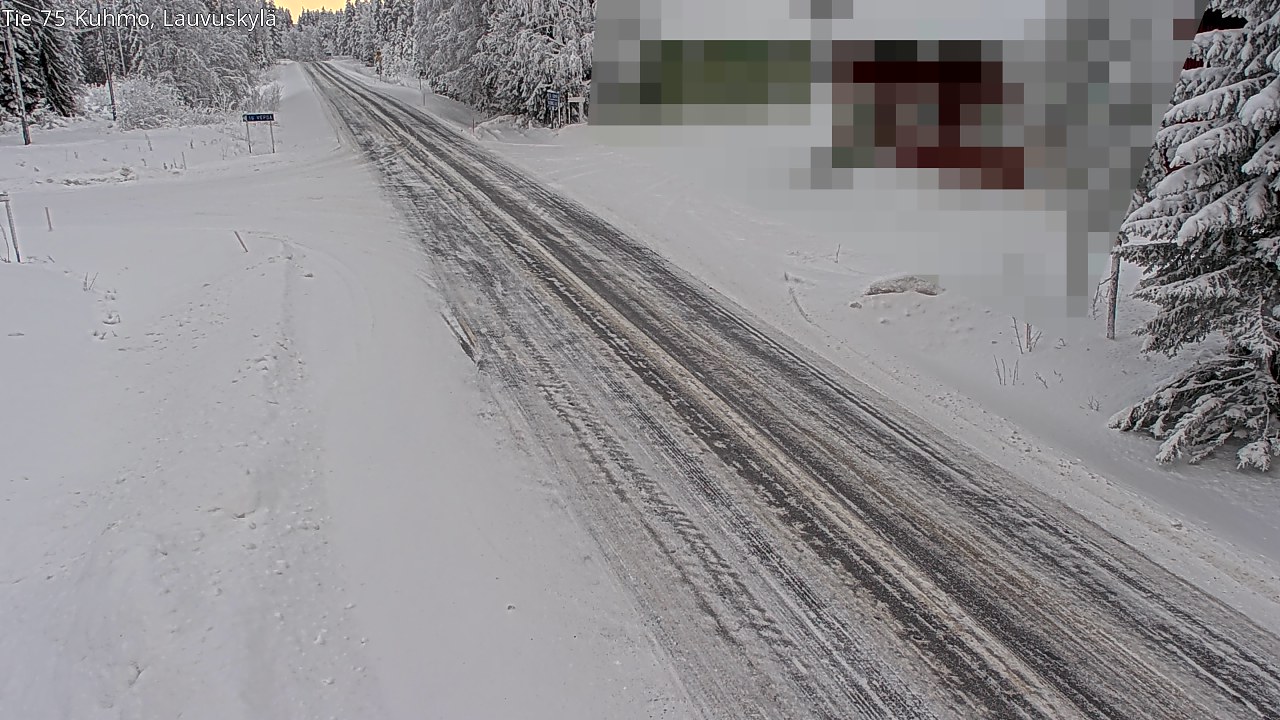 Weather Camera Image Road 75 Kuhmo, Lauvuskylä, Kuhmo, Kainuu