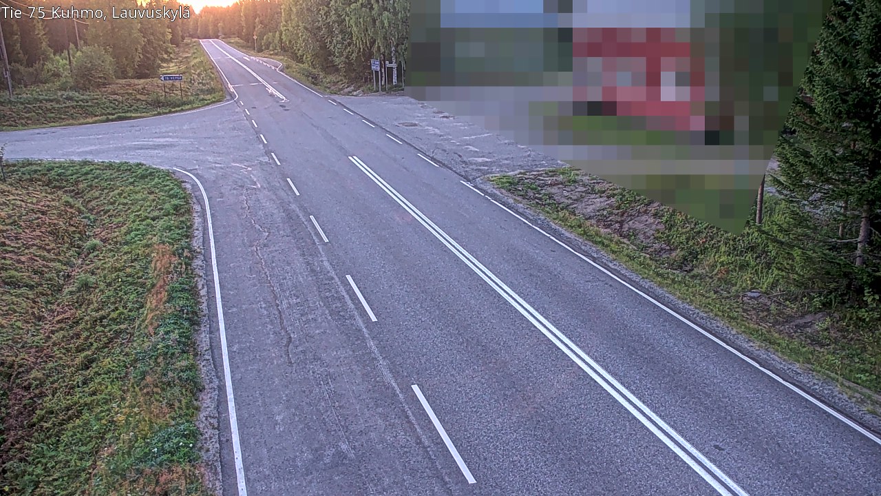 Kelikamerat Kuva Tie 75 Kuhmo, Lauvuskylä, Kuhmo, Kainuu