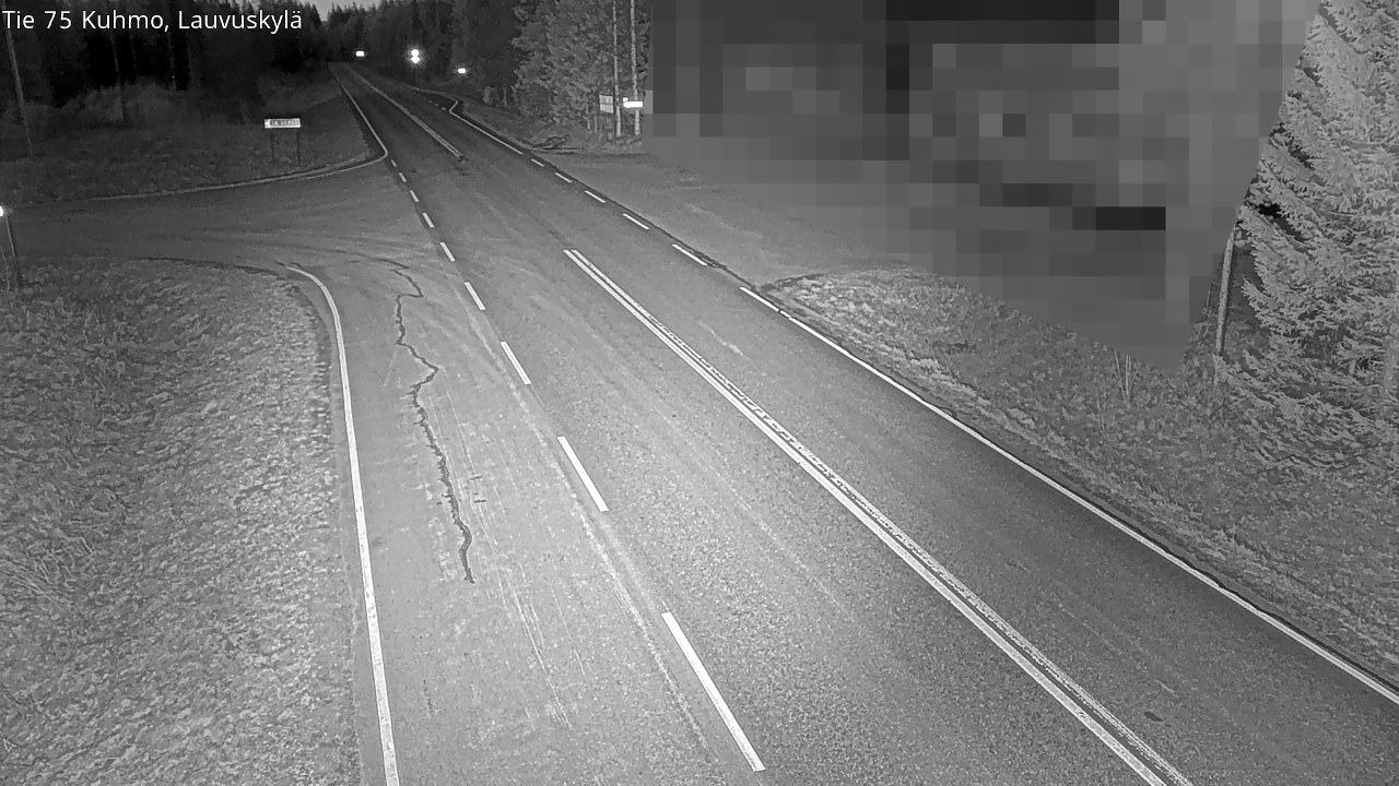 Weather Camera Image Road 75 Kuhmo, Lauvuskylä, Kuhmo, Kainuu