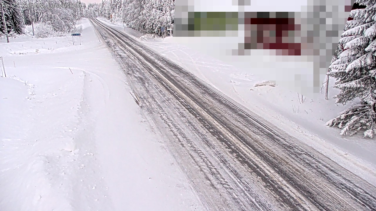 Weather Camera Image Road 75 Kuhmo, Lauvuskylä, Kuhmo, Kainuu
