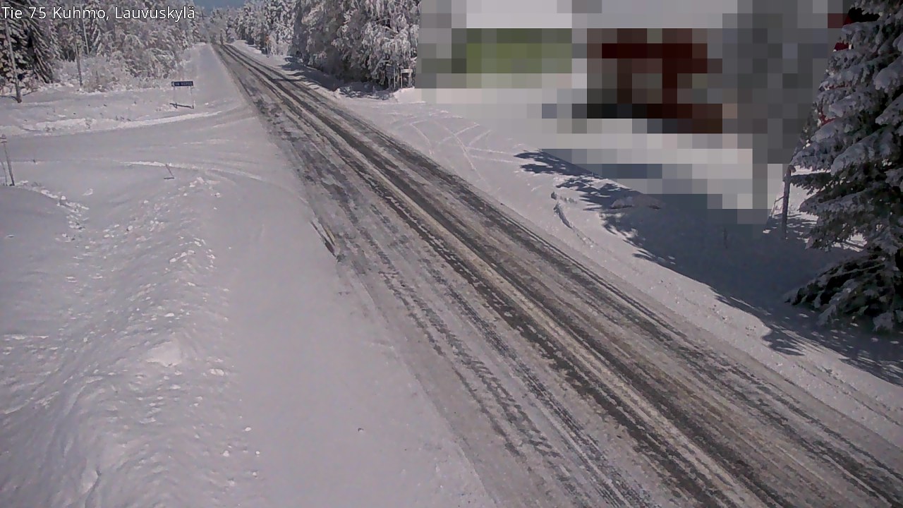 Weather Camera Image Road 75 Kuhmo, Lauvuskylä, Kuhmo, Kainuu