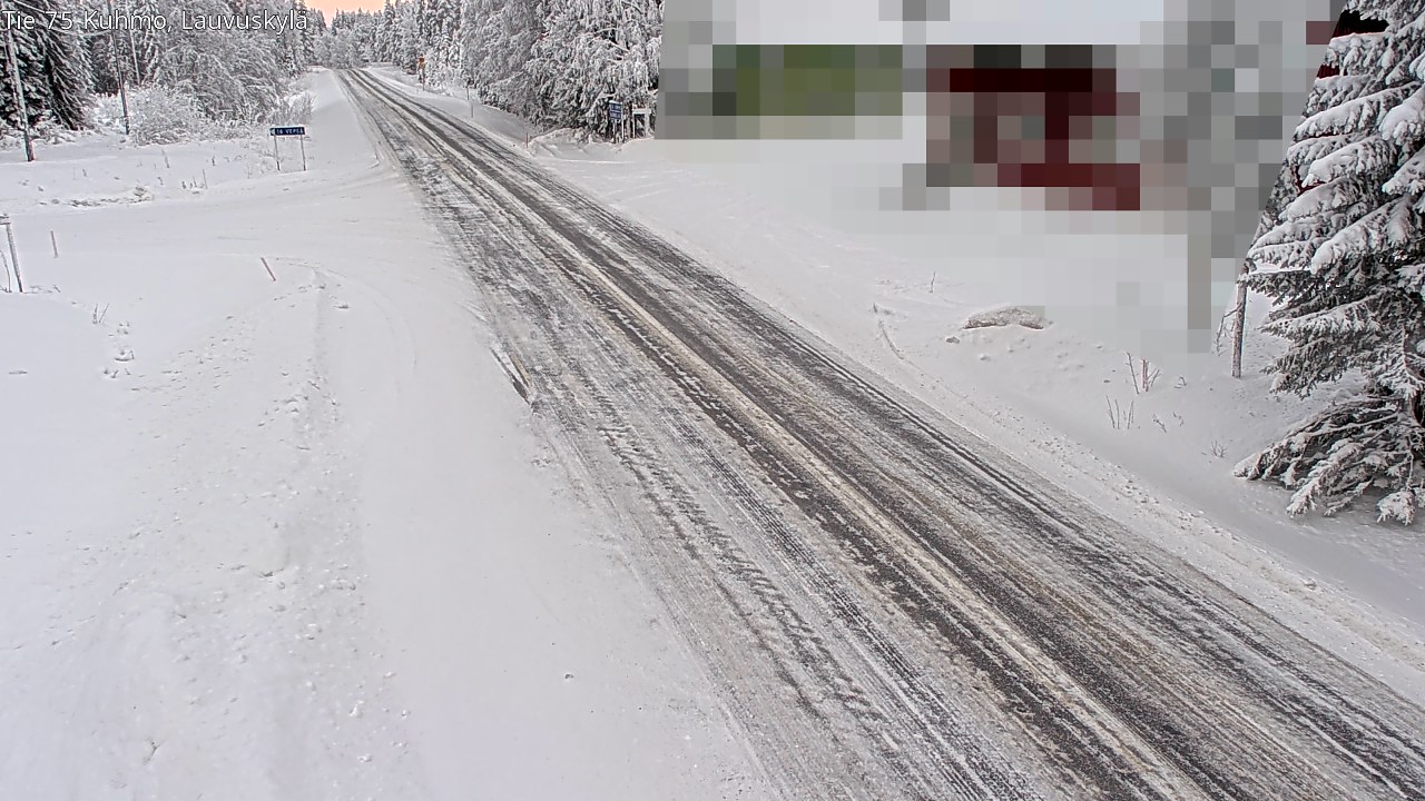 Weather Camera Image Road 75 Kuhmo, Lauvuskylä, Kuhmo, Kainuu