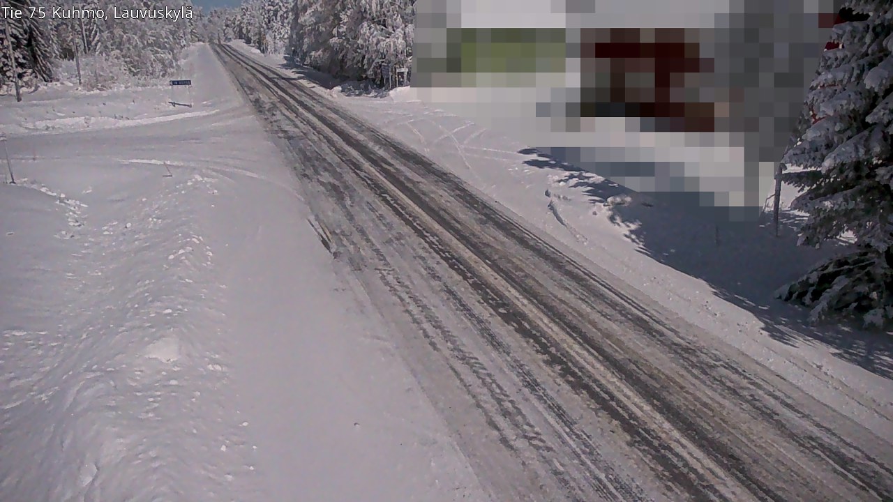 Weather Camera Image Road 75 Kuhmo, Lauvuskylä, Kuhmo, Kainuu