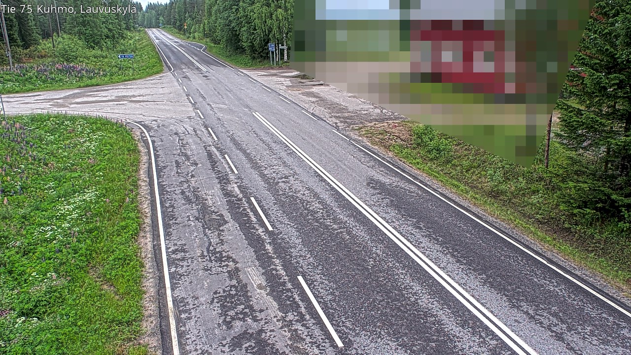 Kelikamerat Kuva Tie 75 Kuhmo, Lauvuskylä, Kuhmo, Kainuu