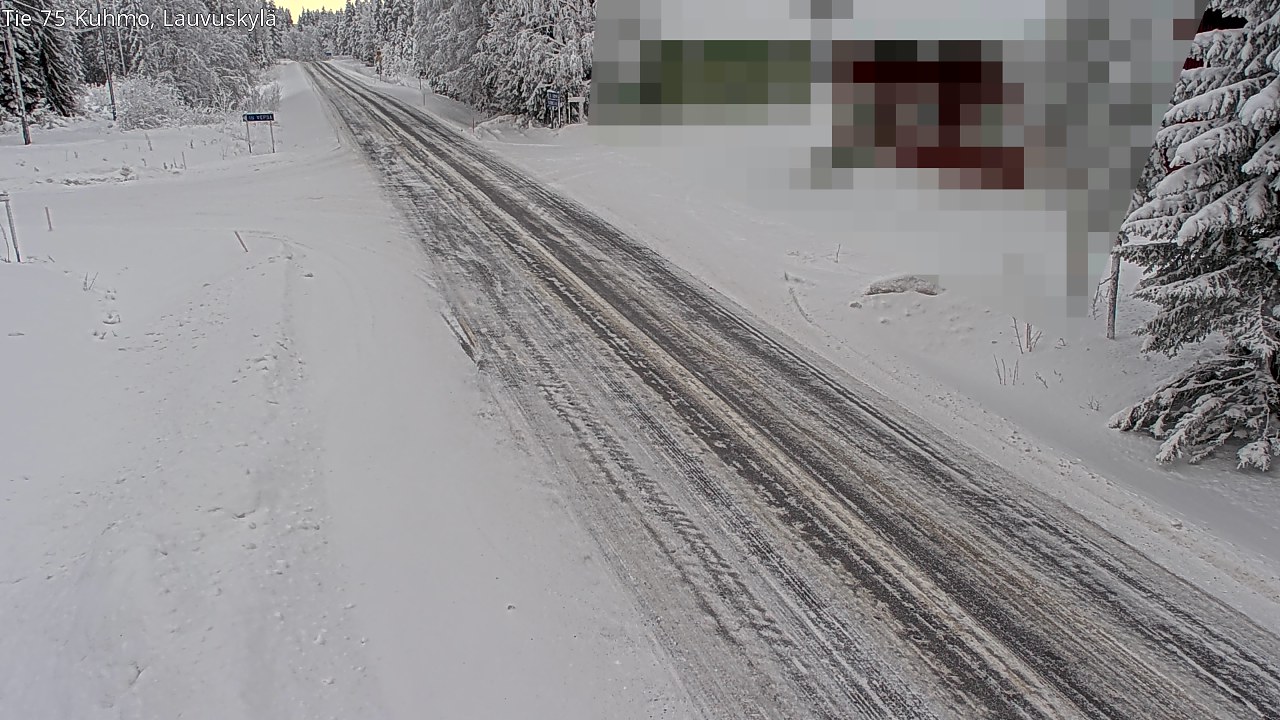 Weather Camera Image Road 75 Kuhmo, Lauvuskylä, Kuhmo, Kainuu