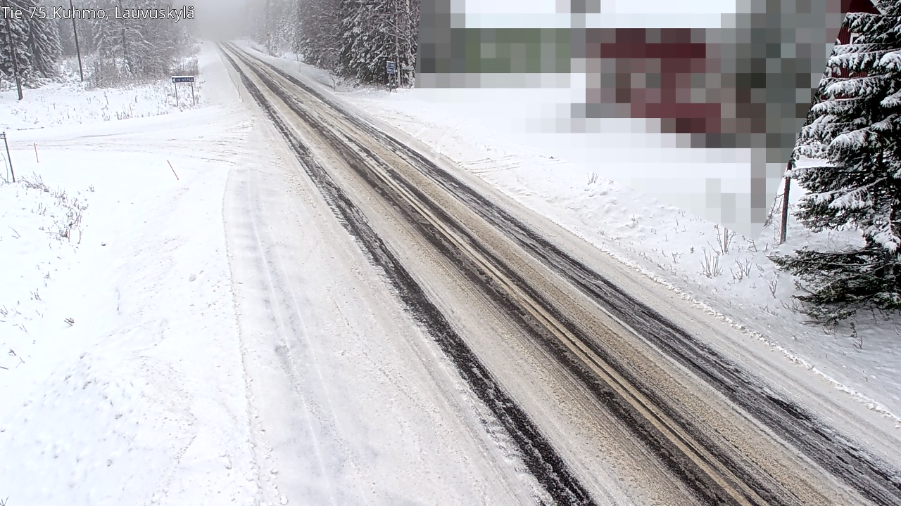 Weather Camera Image Road 75 Kuhmo, Lauvuskylä, Kuhmo, Kainuu