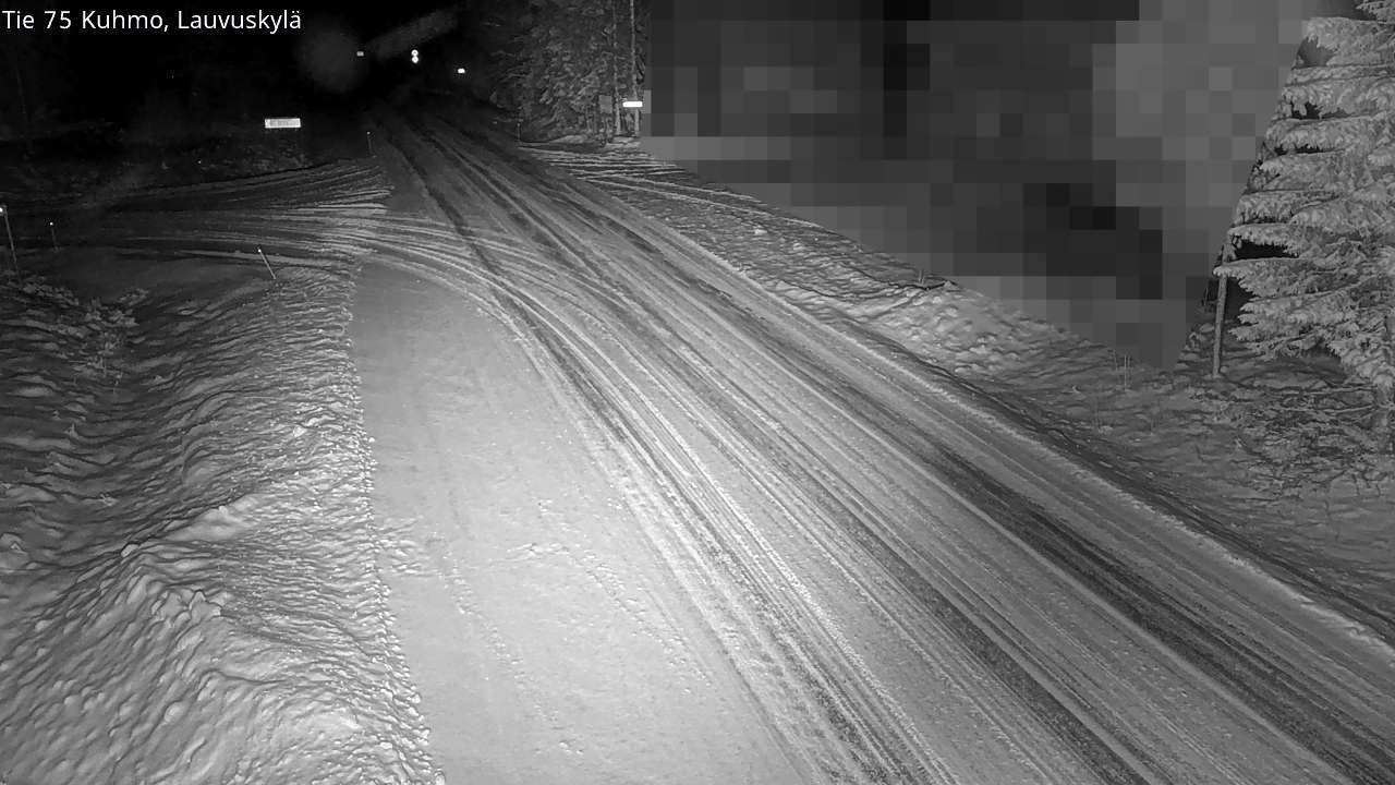 Weather Camera Image Road 75 Kuhmo, Lauvuskylä, Kuhmo, Kainuu