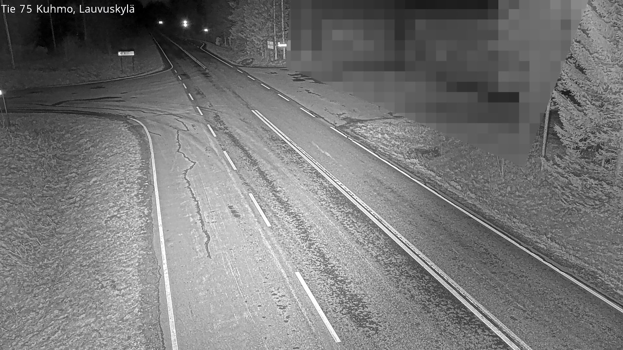 Weather Camera Image Väg 75 Kuhmo, Lauvuskylä, Kuhmo, Kainuu