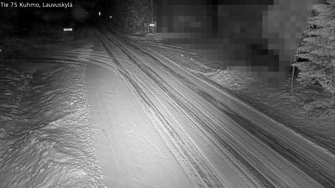 Weather Camera Image Road 75 Kuhmo, Lauvuskylä, Kuhmo, Kainuu