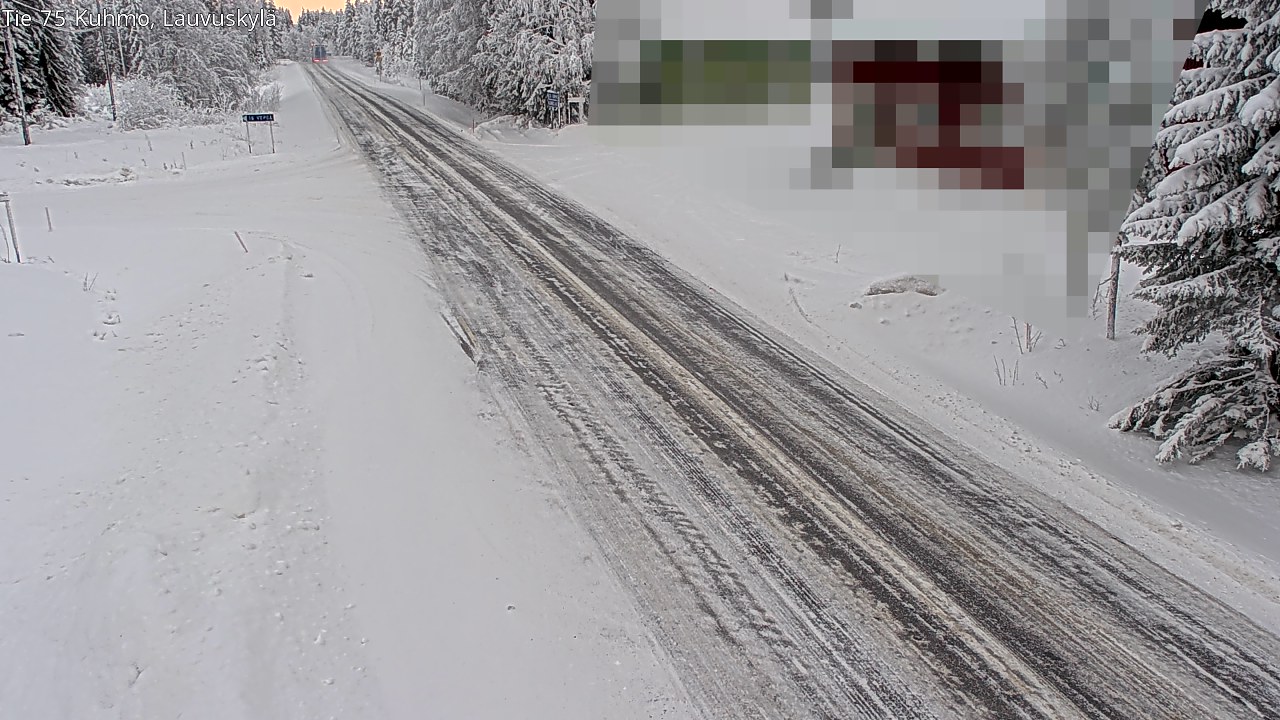 Weather Camera Image Road 75 Kuhmo, Lauvuskylä, Kuhmo, Kainuu