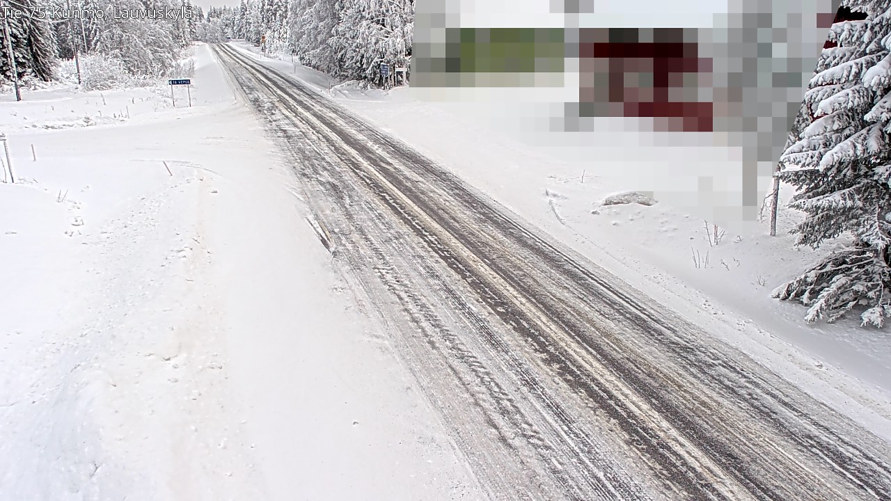 Weather Camera Image Road 75 Kuhmo, Lauvuskylä, Kuhmo, Kainuu