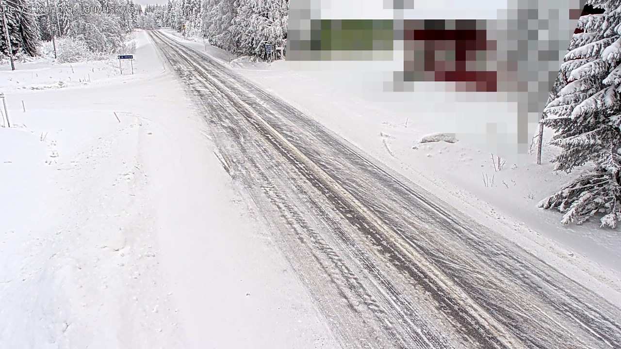 Weather Camera Image Road 75 Kuhmo, Lauvuskylä, Kuhmo, Kainuu