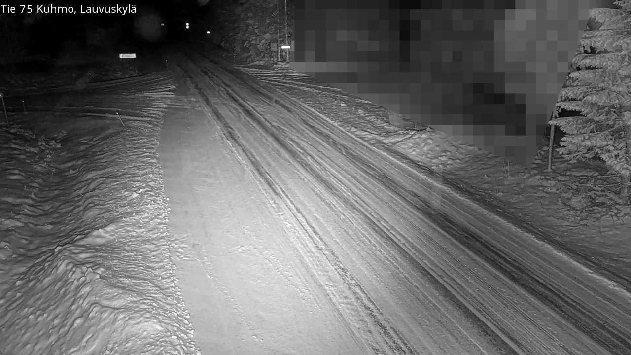 Weather Camera Image Road 75 Kuhmo, Lauvuskylä, Kuhmo, Kainuu