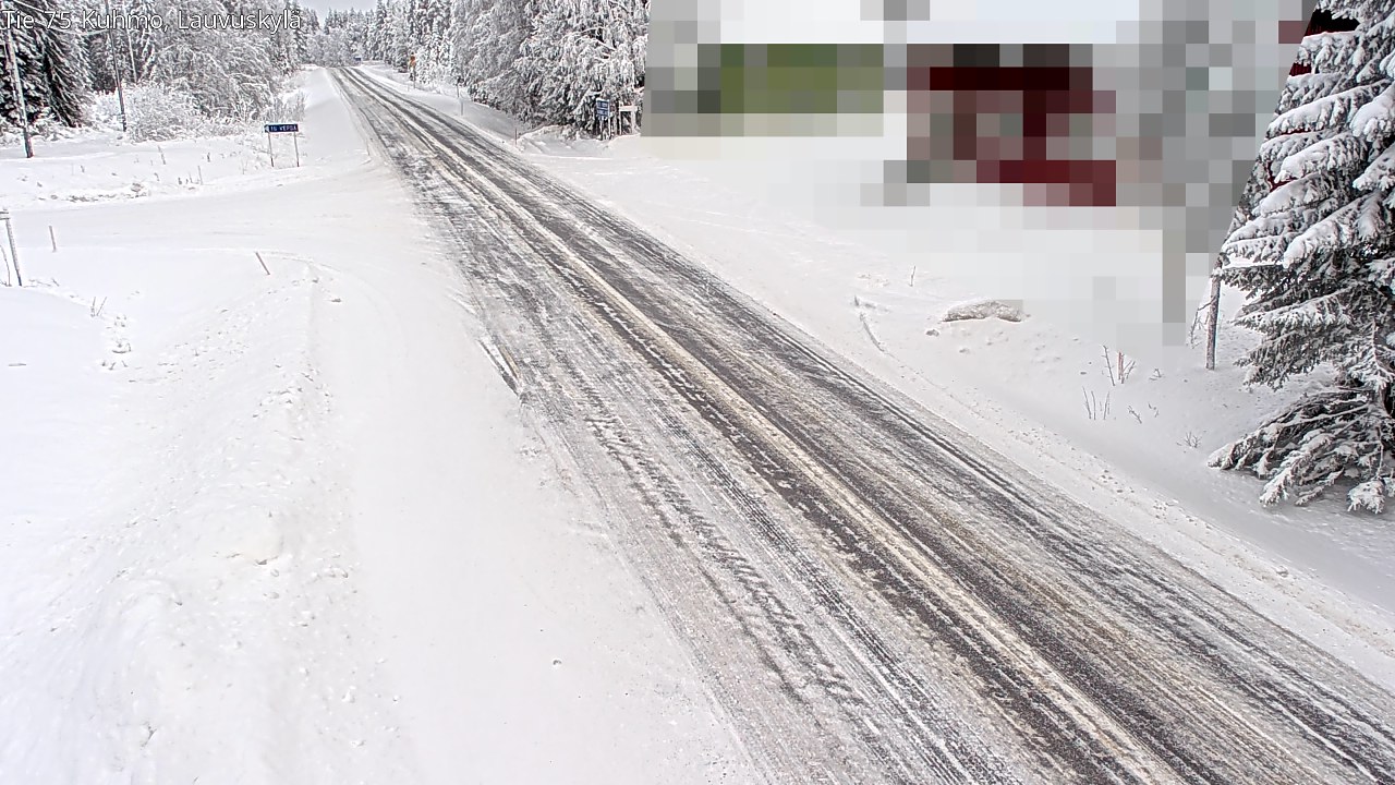 Weather Camera Image Road 75 Kuhmo, Lauvuskylä, Kuhmo, Kainuu