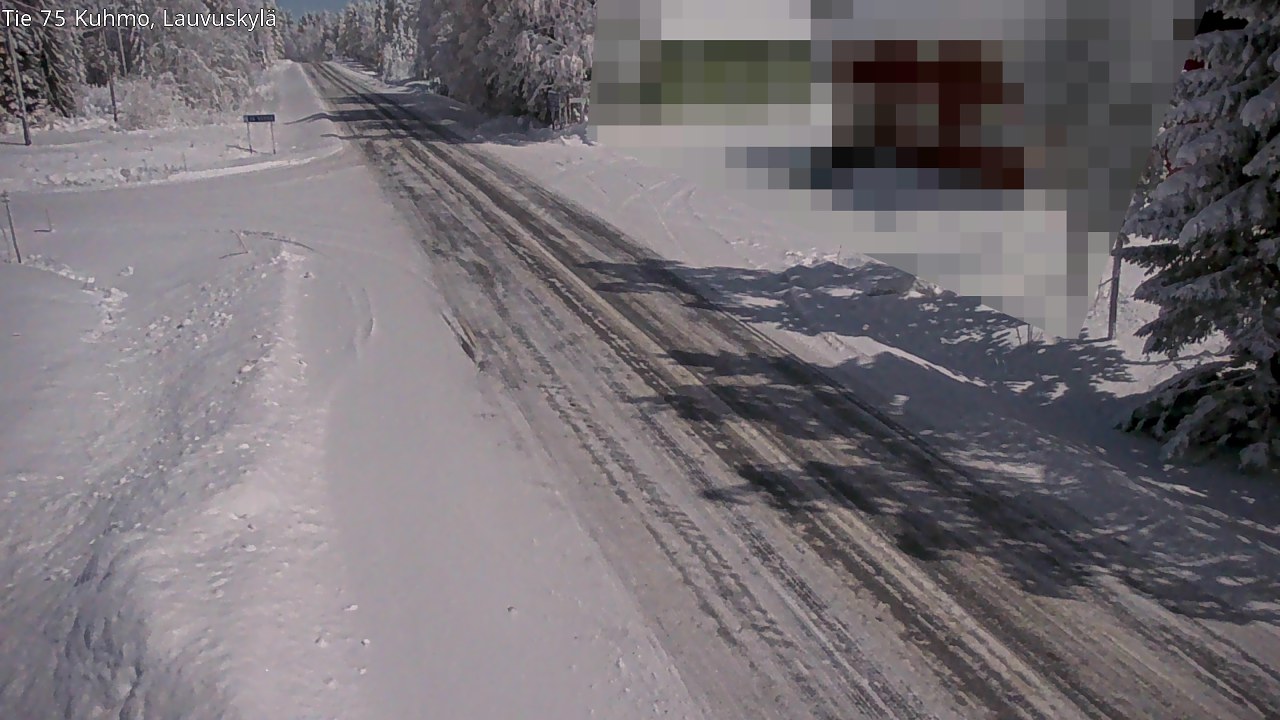 Weather Camera Image Road 75 Kuhmo, Lauvuskylä, Kuhmo, Kainuu