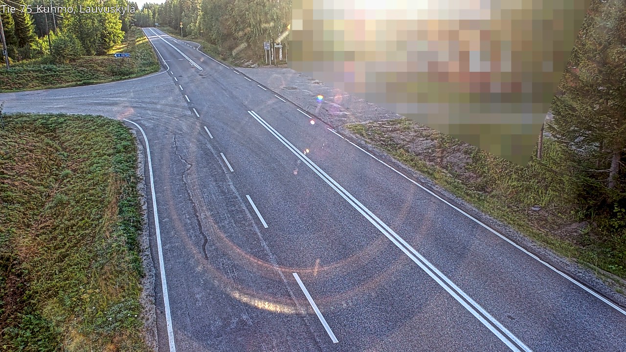 Weather Camera Image Road 75 Kuhmo, Lauvuskylä, Kuhmo, Kainuu