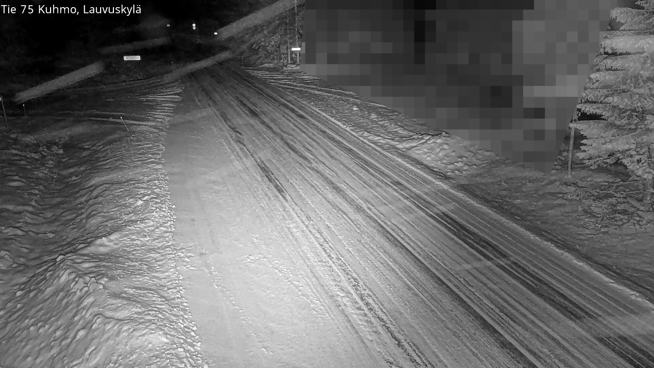 Weather Camera Image Road 75 Kuhmo, Lauvuskylä, Kuhmo, Kainuu