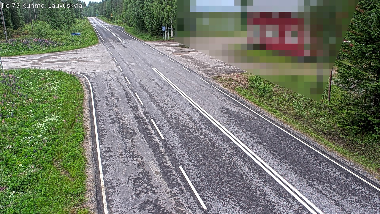 Kelikamerat Kuva Tie 75 Kuhmo, Lauvuskylä, Kuhmo, Kainuu