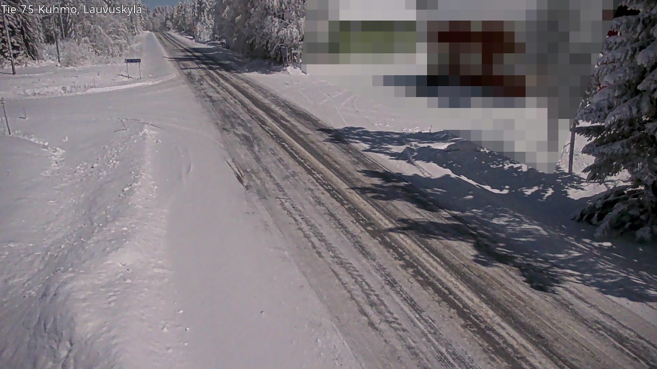 Weather Camera Image Road 75 Kuhmo, Lauvuskylä, Kuhmo, Kainuu