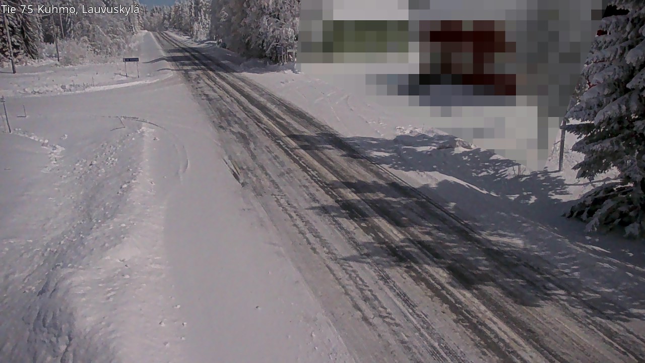 Weather Camera Image Road 75 Kuhmo, Lauvuskylä, Kuhmo, Kainuu