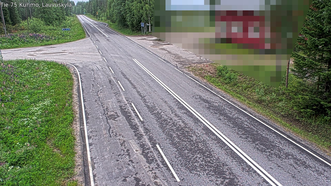 Kelikamerat Kuva Tie 75 Kuhmo, Lauvuskylä, Kuhmo, Kainuu