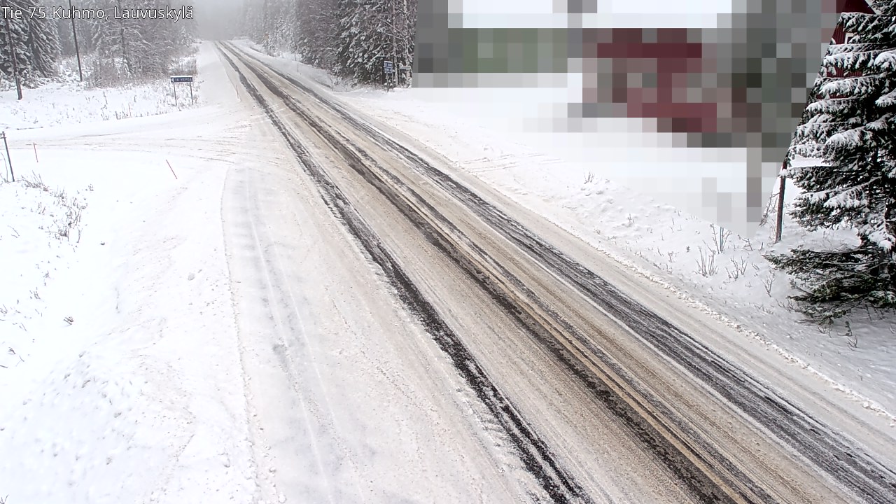 Weather Camera Image Road 75 Kuhmo, Lauvuskylä, Kuhmo, Kainuu