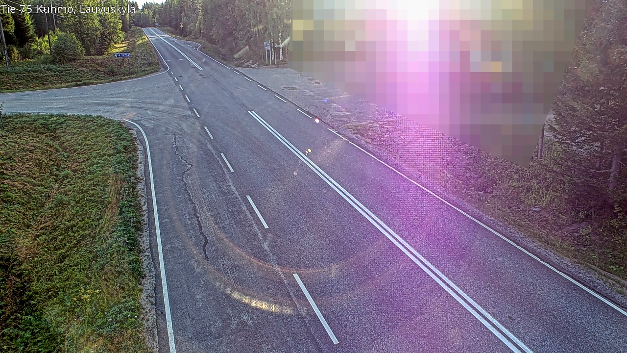 Weather Camera Image Road 75 Kuhmo, Lauvuskylä, Kuhmo, Kainuu