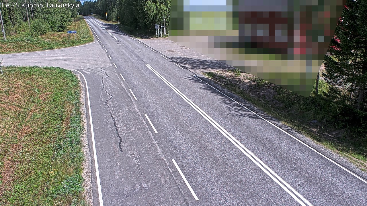 Kelikamerat Kuva Tie 75 Kuhmo, Lauvuskylä, Kuhmo, Kainuu