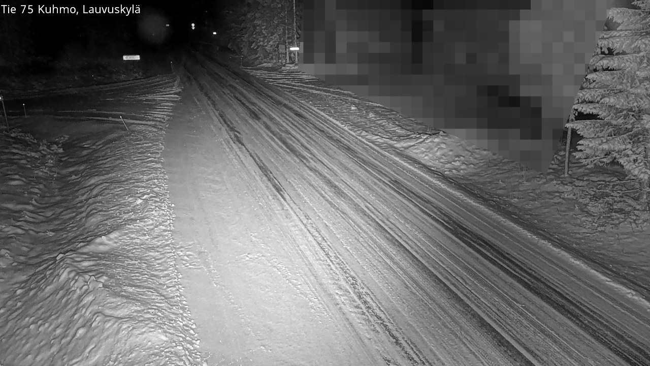 Weather Camera Image Road 75 Kuhmo, Lauvuskylä, Kuhmo, Kainuu