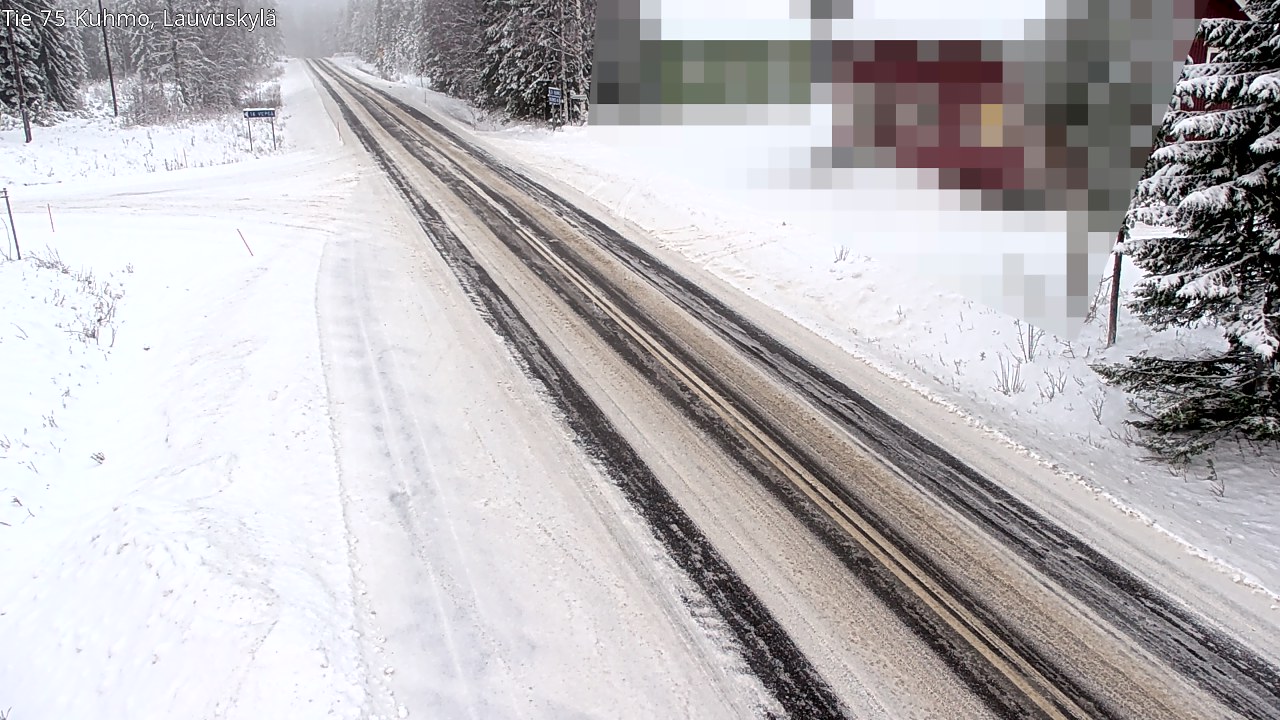 Weather Camera Image Road 75 Kuhmo, Lauvuskylä, Kuhmo, Kainuu