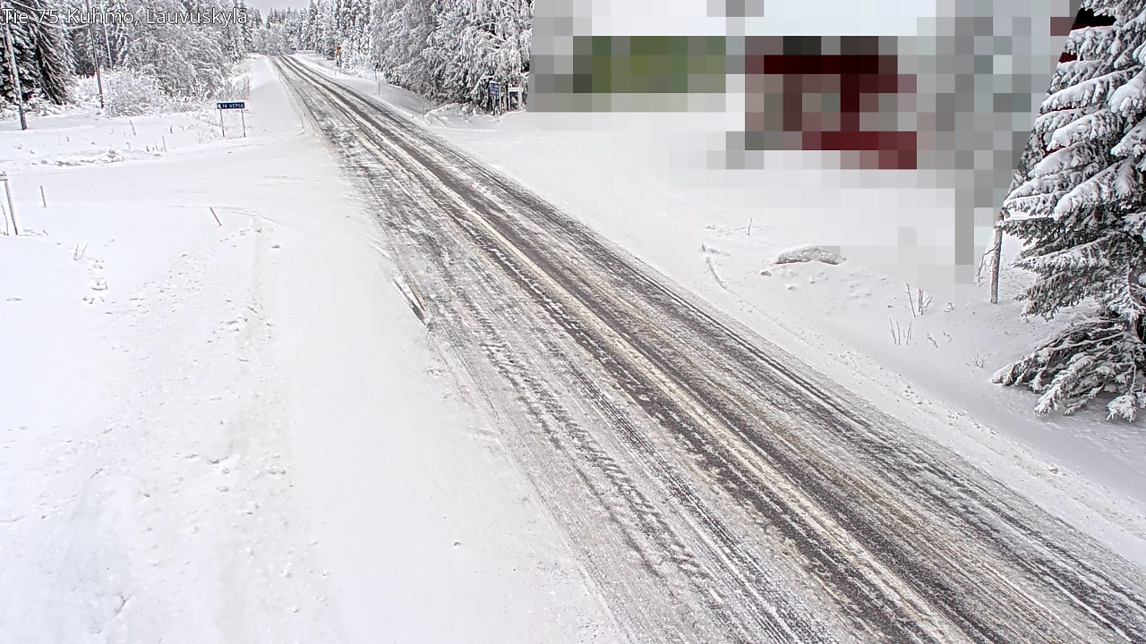 Weather Camera Image Road 75 Kuhmo, Lauvuskylä, Kuhmo, Kainuu