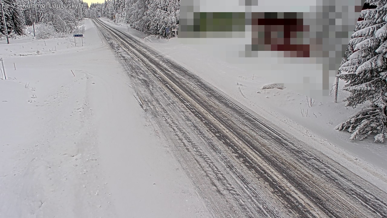 Weather Camera Image Road 75 Kuhmo, Lauvuskylä, Kuhmo, Kainuu