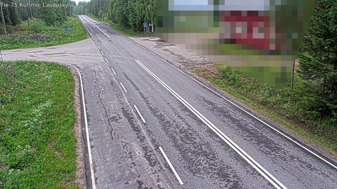 Kelikamerat Kuva Tie 75 Kuhmo, Lauvuskylä, Kuhmo, Kainuu