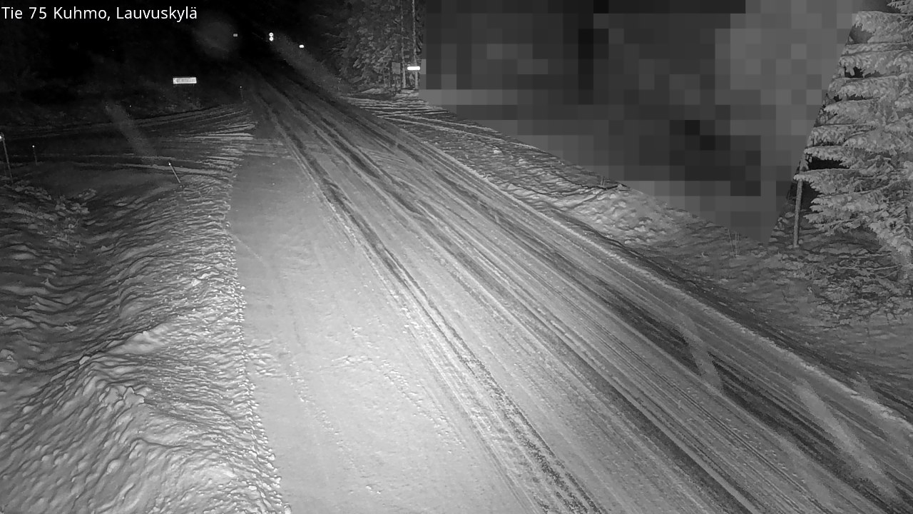 Weather Camera Image Road 75 Kuhmo, Lauvuskylä, Kuhmo, Kainuu