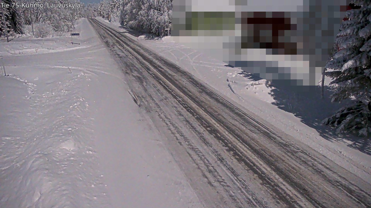 Weather Camera Image Road 75 Kuhmo, Lauvuskylä, Kuhmo, Kainuu